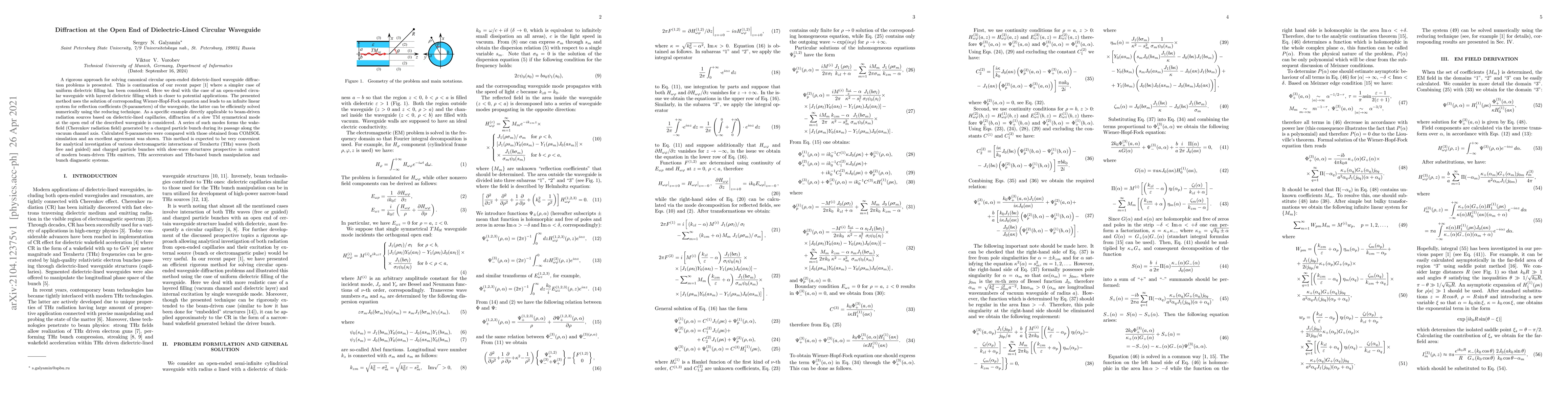 Thumbnail for Diffraction at the Open End of Dielectric-Lined Circular Waveguide