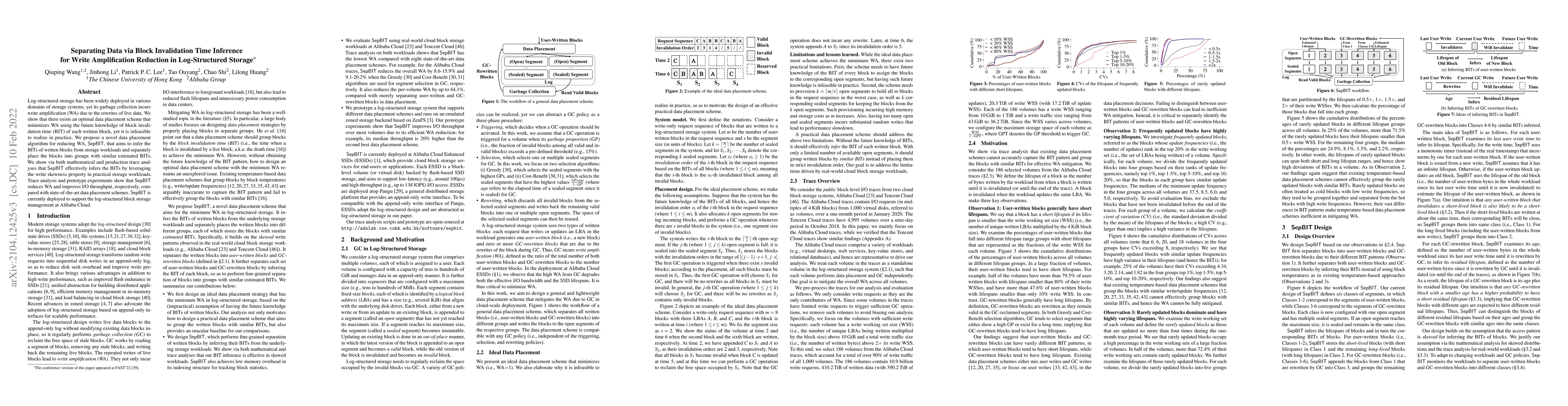 Thumbnail for Separating Data via Block Invalidation Time Inference for Write
  Amplification Reduction in Log-Structured Storage