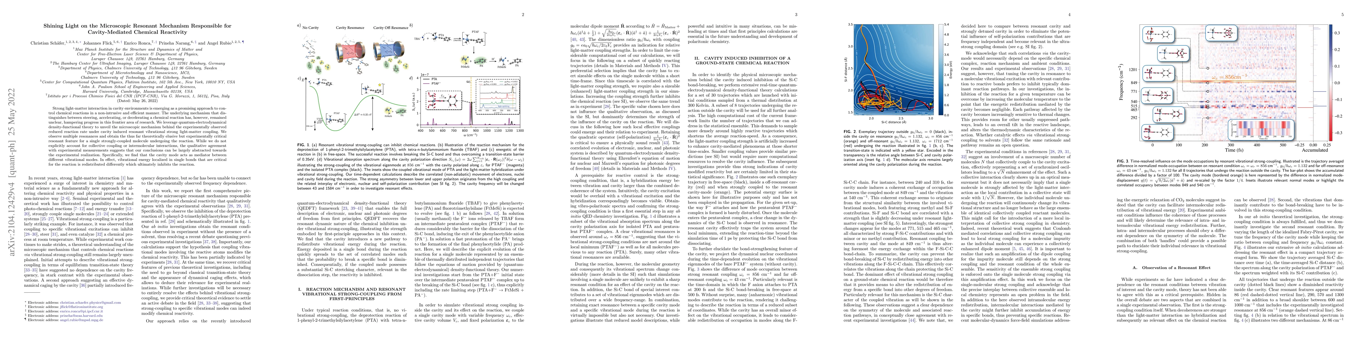 Thumbnail for Shining Light on the Microscopic Resonant Mechanism Responsible for
  Cavity-Mediated Chemical Reactivity