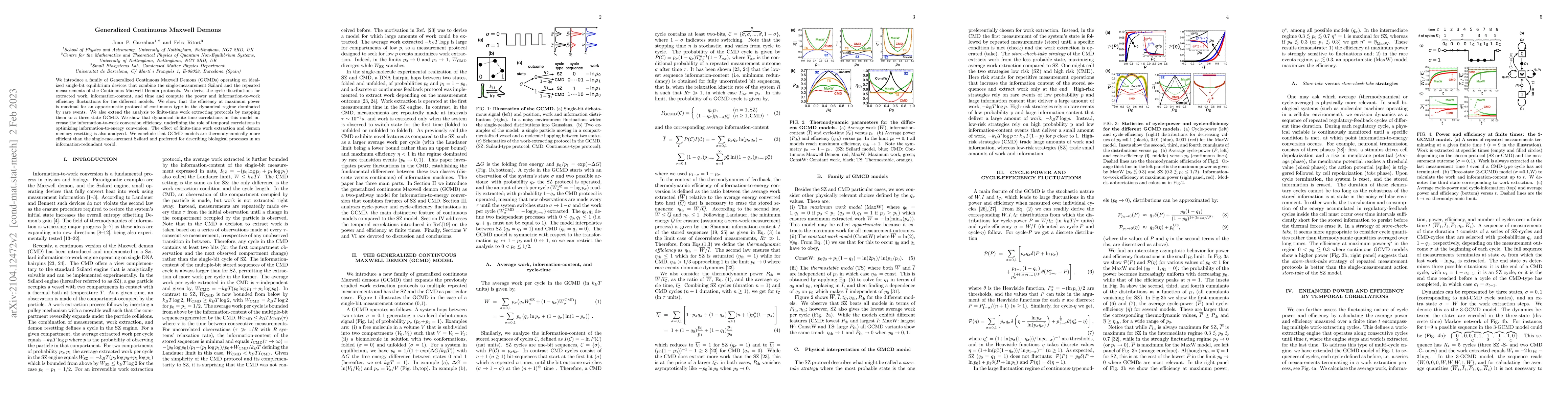 Thumbnail for Generalized Continuous Maxwell Demons