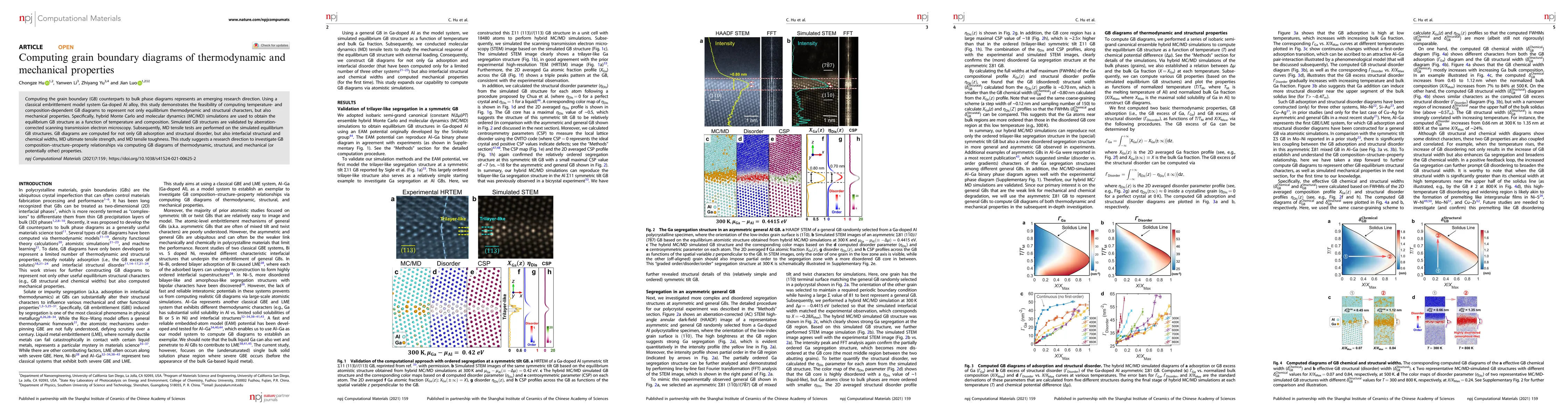 Thumbnail for Computing Grain Boundary Diagrams of Thermodynamic and Mechanical
  Properties