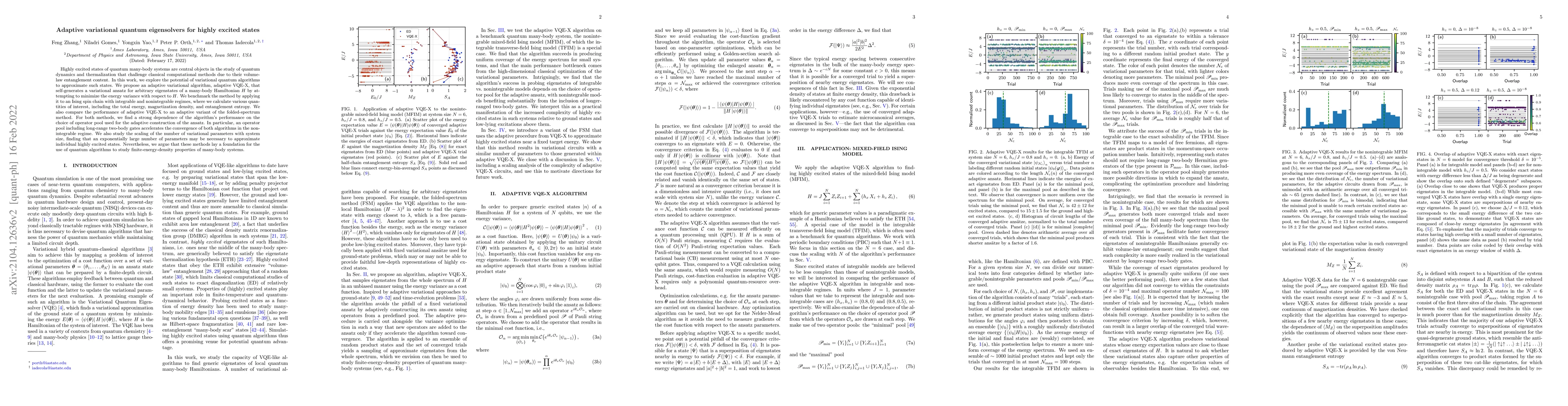 Thumbnail for Adaptive variational quantum eigensolvers for highly excited states