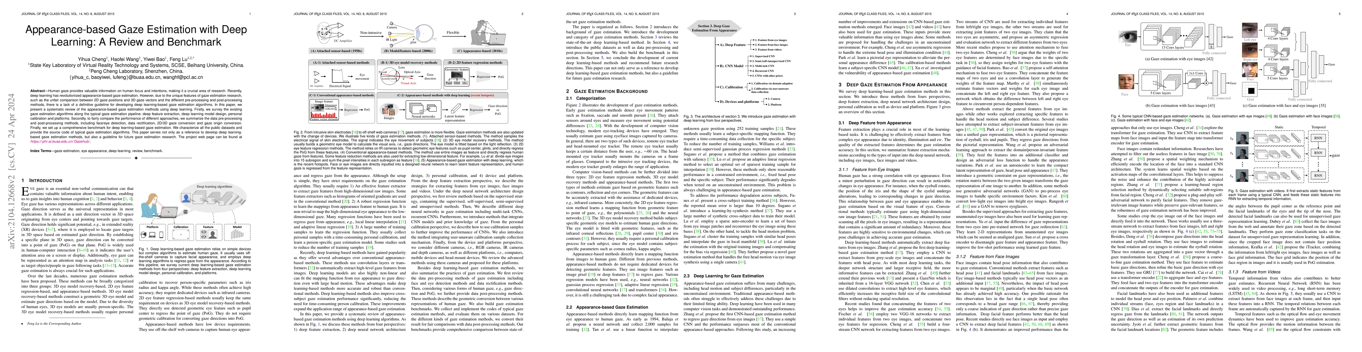 Thumbnail for Appearance-based Gaze Estimation With Deep Learning: A Review and
  Benchmark