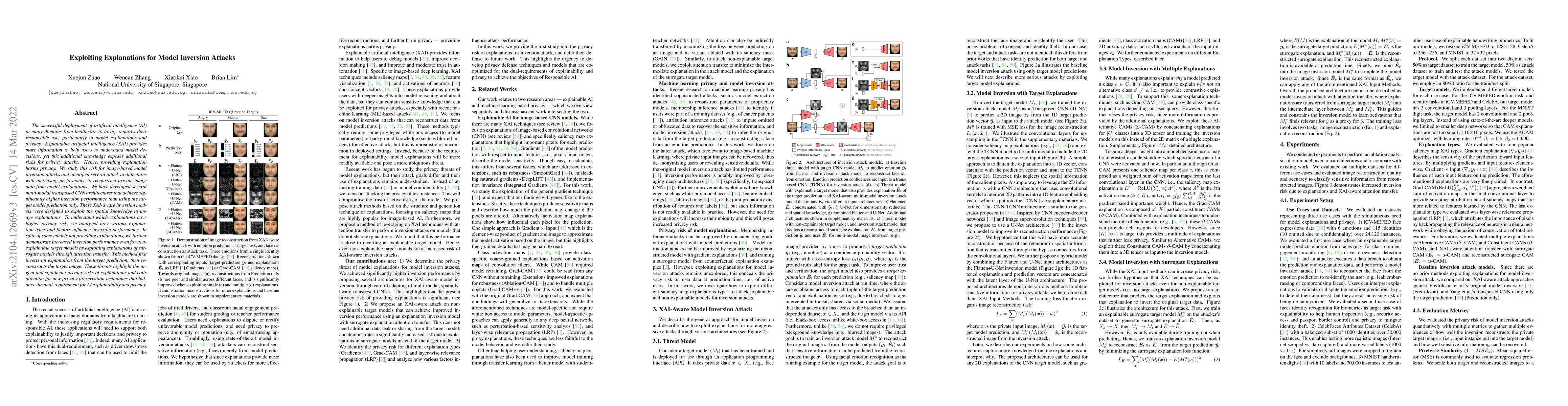 Thumbnail for Exploiting Explanations for Model Inversion Attacks