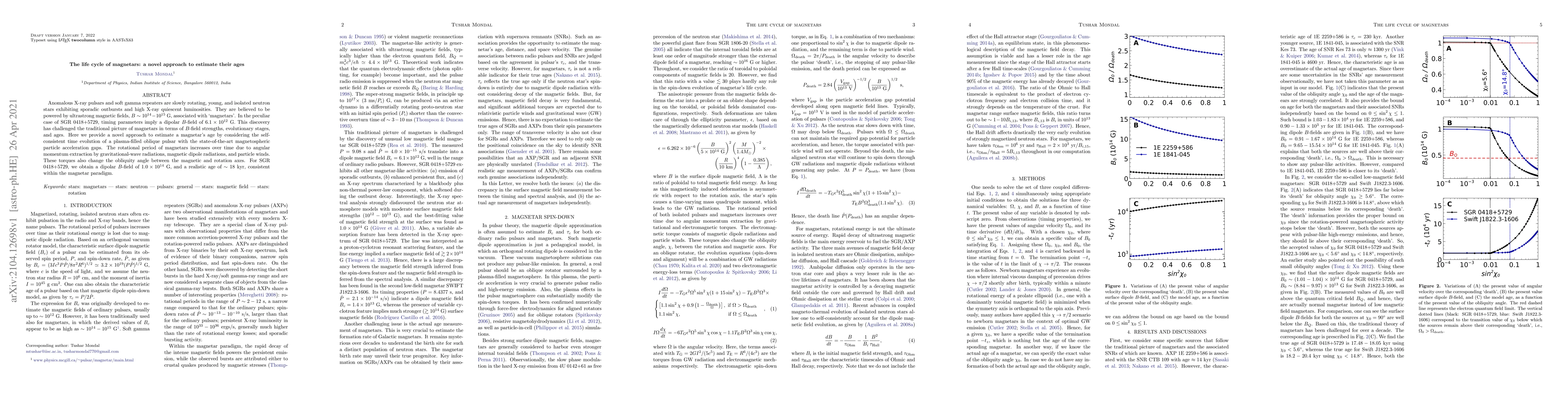Thumbnail for The life cycle of magnetars: a novel approach to estimate their ages