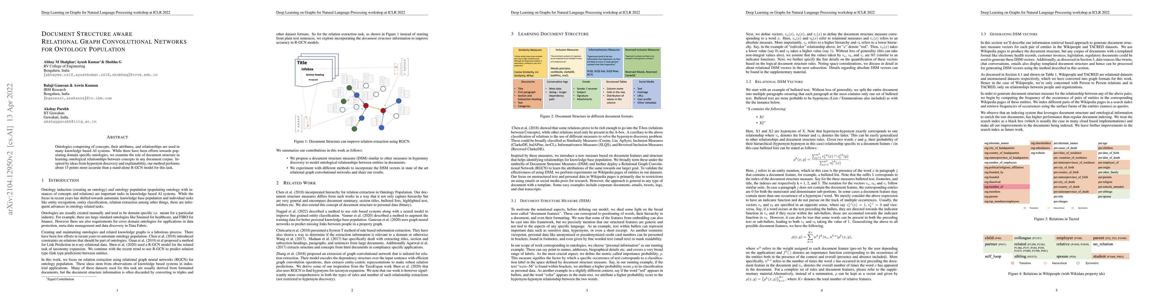 Thumbnail for Document Structure aware Relational Graph Convolutional Networks for
  Ontology Population