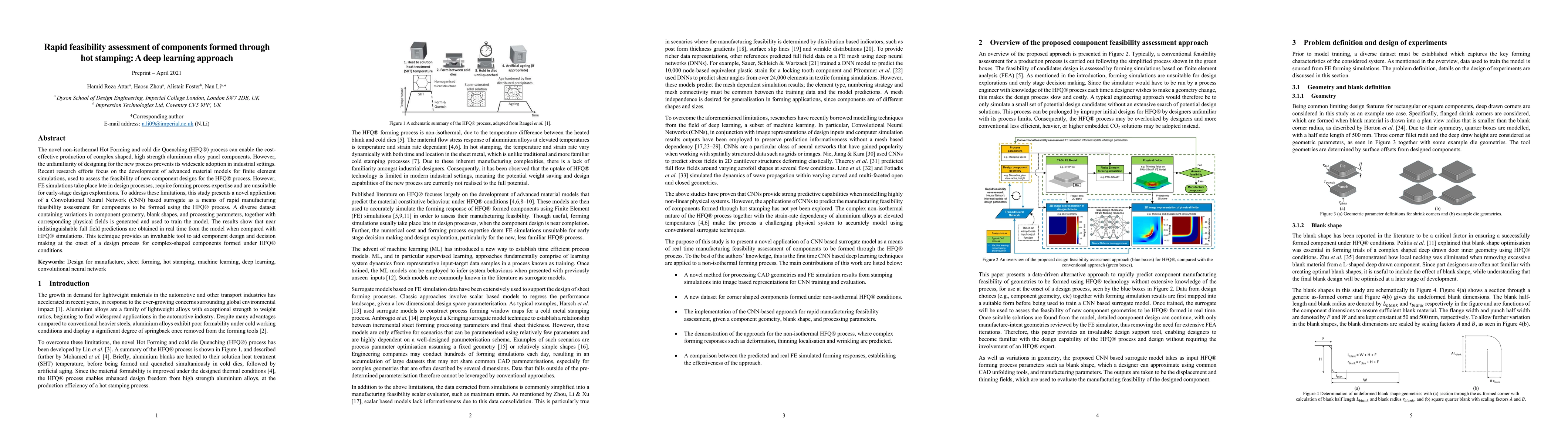 Thumbnail for Rapid feasibility assessment of components formed through hot stamping:
  A deep learning approach