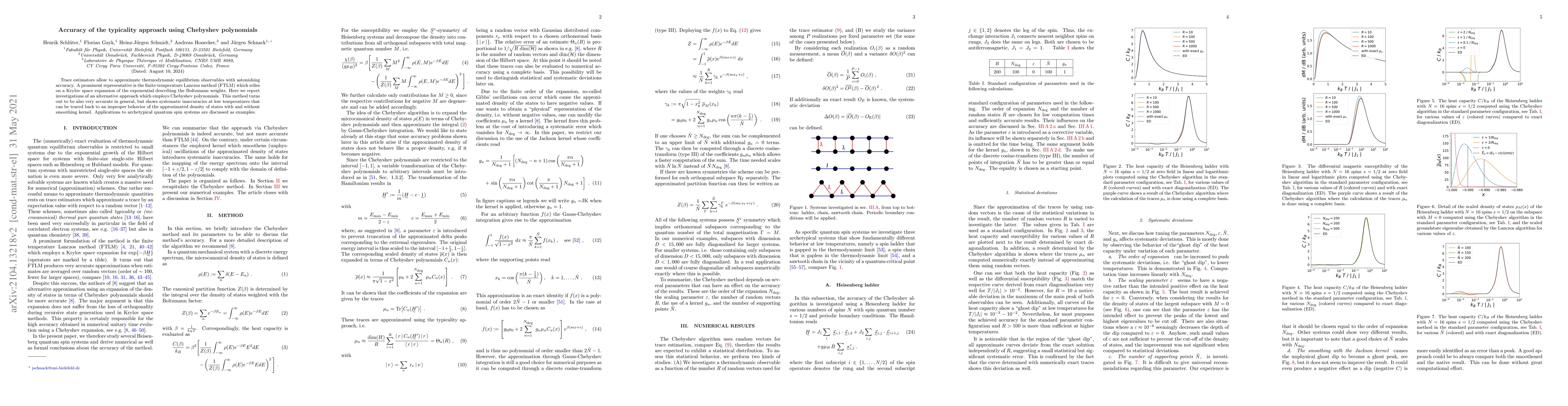 Thumbnail for Accuracy of the typicality approach using Chebyshev polynomials