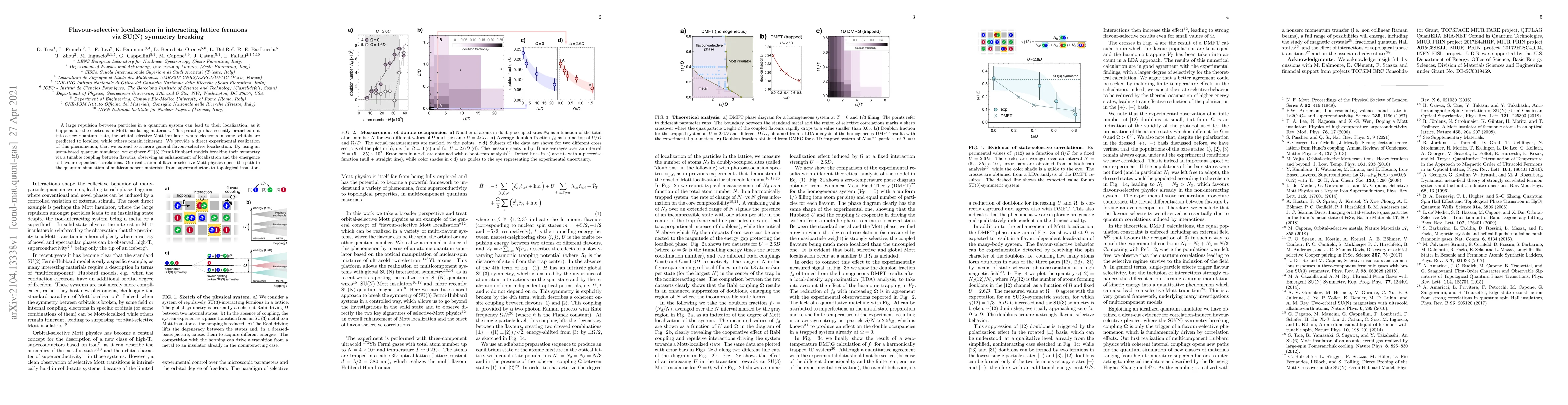 Thumbnail for Flavour-selective localization in interacting lattice fermions via SU(N)
  symmetry breaking