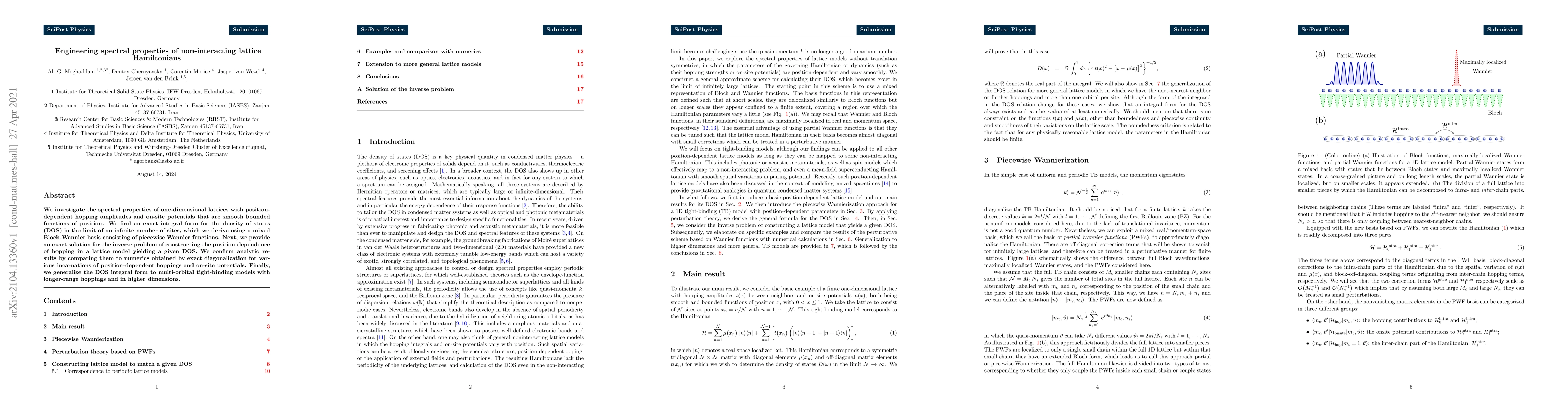 Thumbnail for Engineering spectral properties of non-interacting lattice Hamiltonians