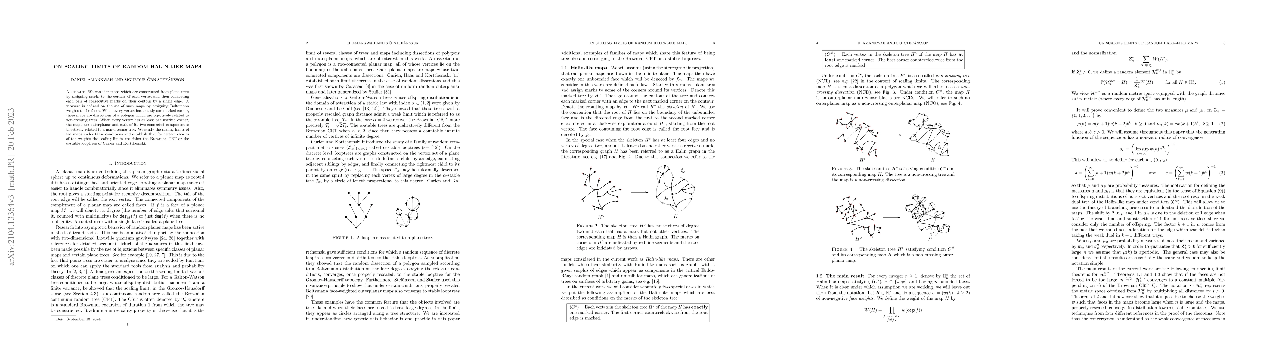 Thumbnail for On scaling limits of random Halin-like maps