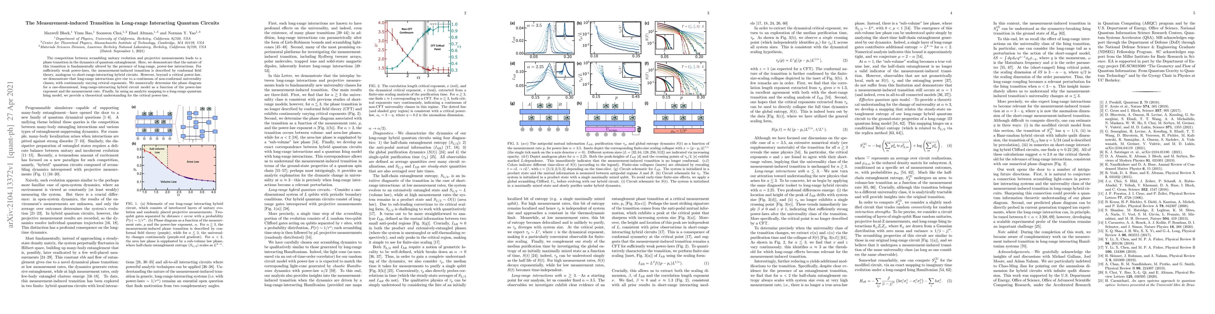 Thumbnail for The Measurement-induced Transition in Long-range Interacting Quantum
  Circuits