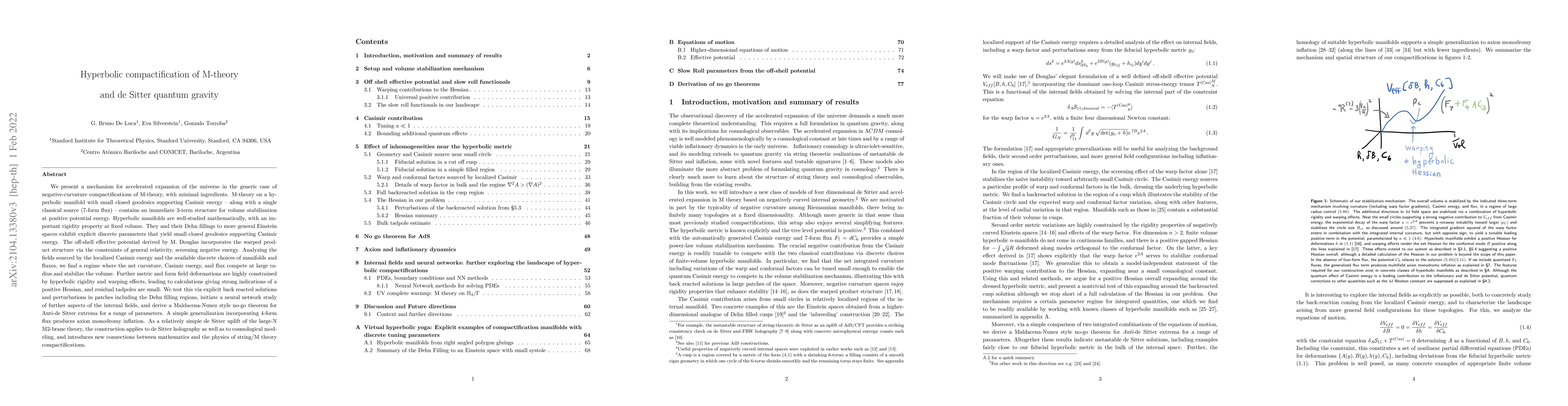 Thumbnail for Hyperbolic compactification of M-theory and de Sitter quantum gravity