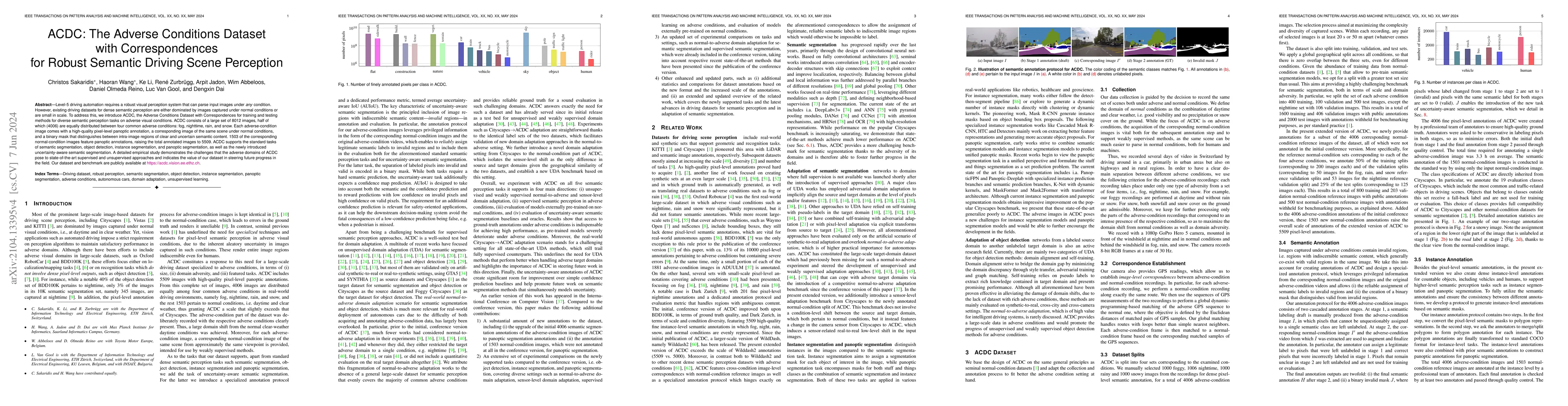 Thumbnail for ACDC: The Adverse Conditions Dataset with Correspondences for Robust
  Semantic Driving Scene Perception