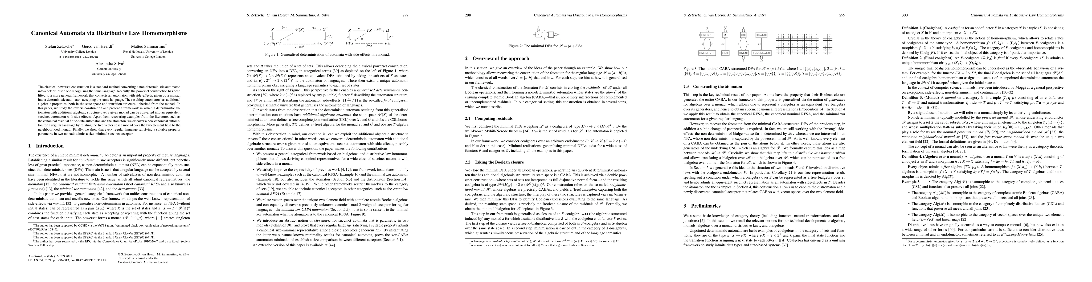 Thumbnail for Canonical Automata via Distributive Law Homomorphisms