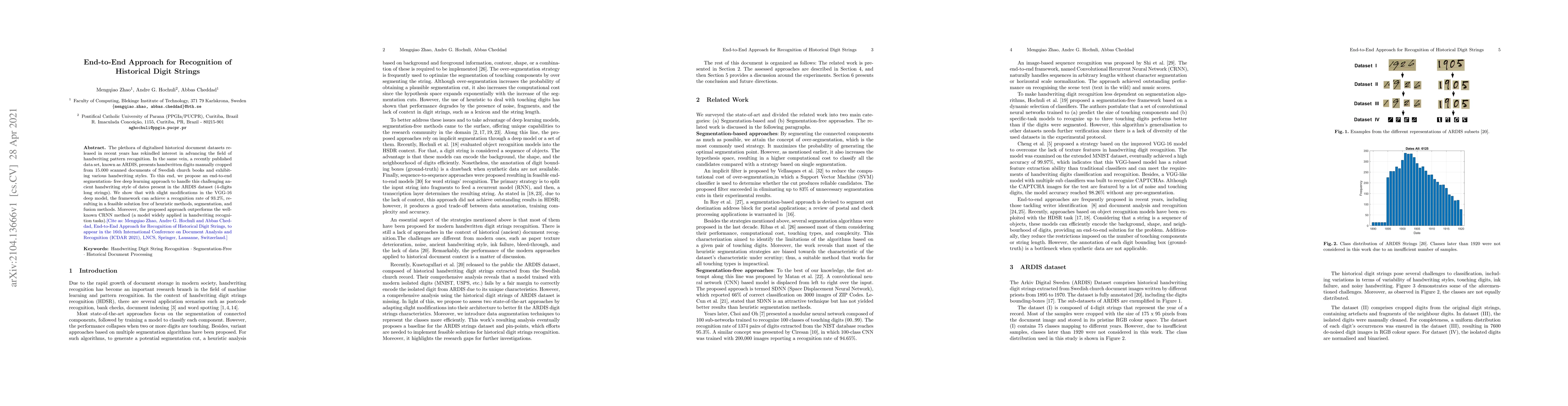 Thumbnail for End-to-End Approach for Recognition of Historical Digit Strings