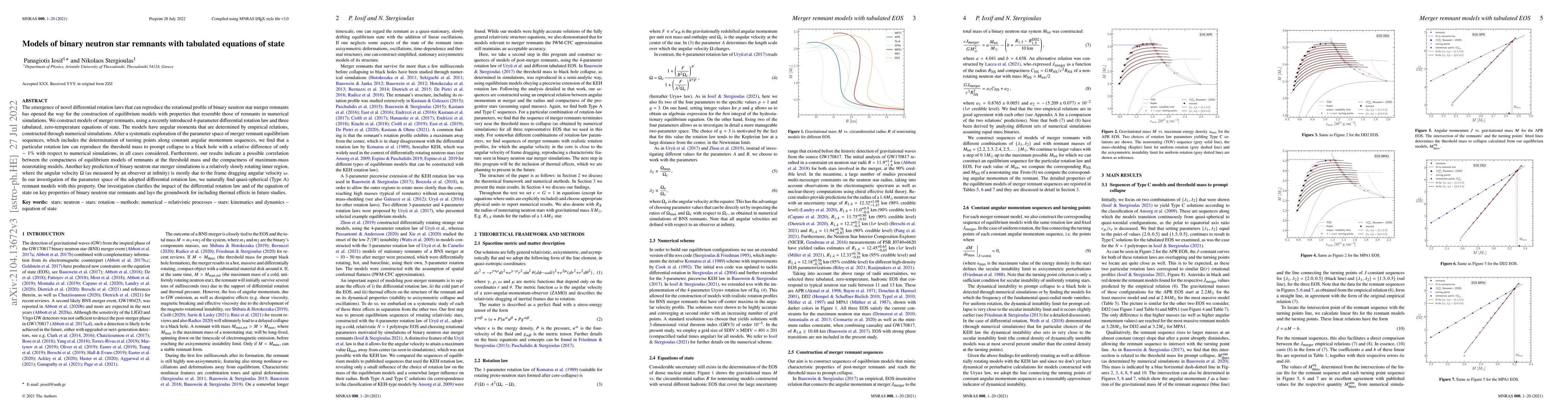 Thumbnail for Models of binary neutron star remnants with tabulated equations of state