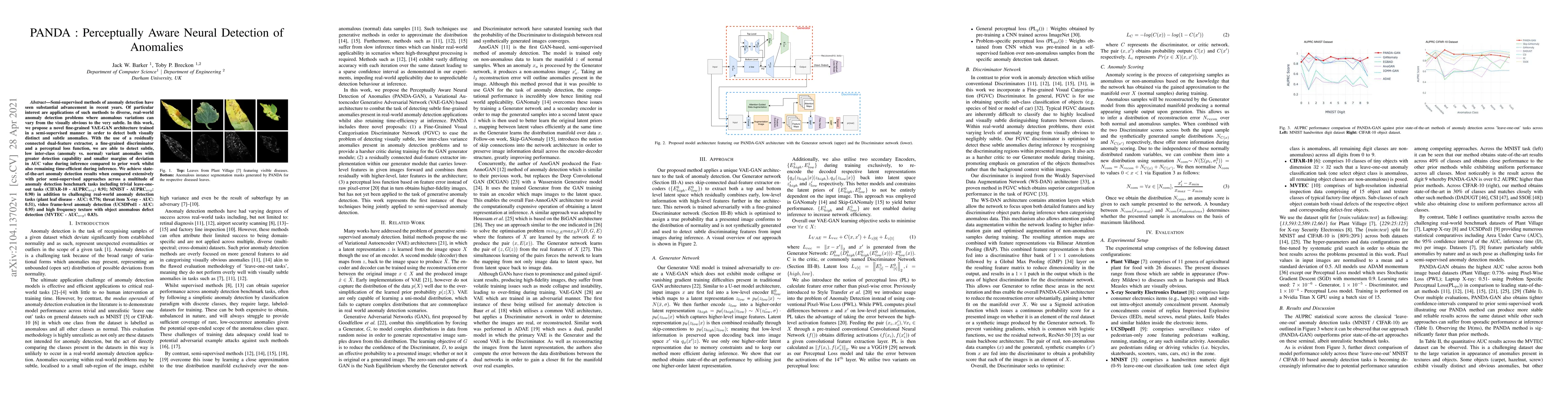 Thumbnail for PANDA : Perceptually Aware Neural Detection of Anomalies