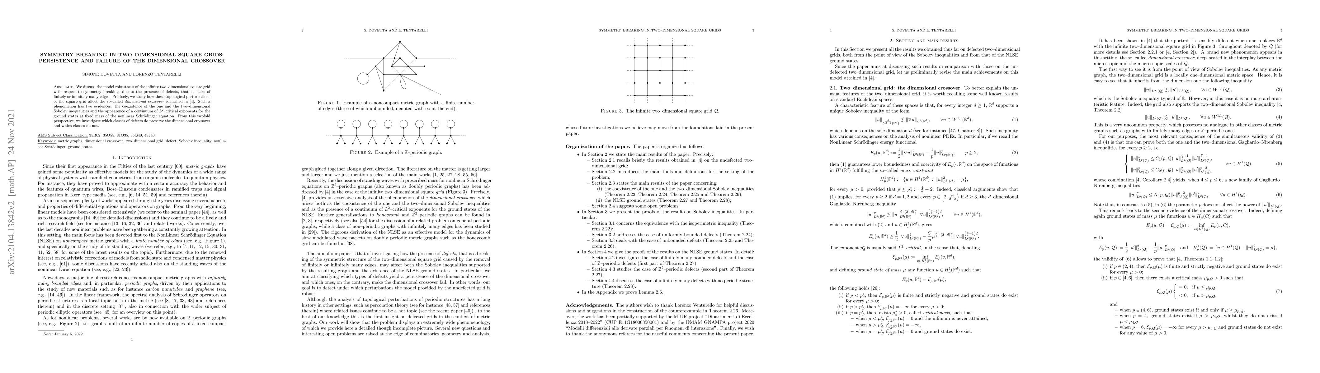 Thumbnail for Symmetry breaking in two-dimensional square grids: persistence and
  failure of the dimensional crossover