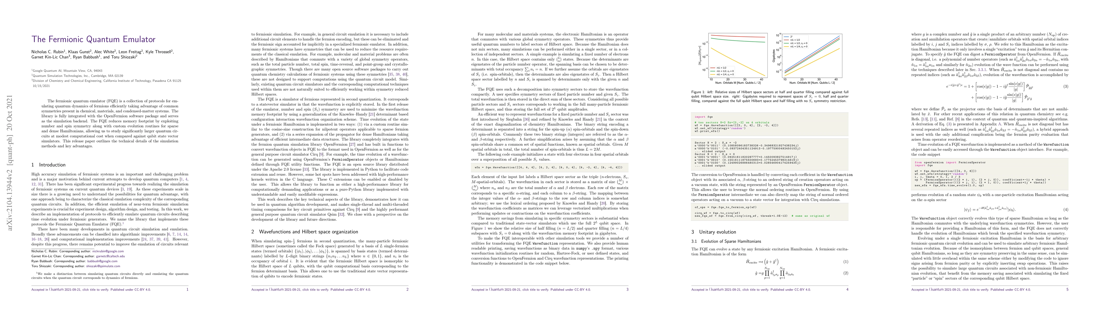 Thumbnail for The Fermionic Quantum Emulator