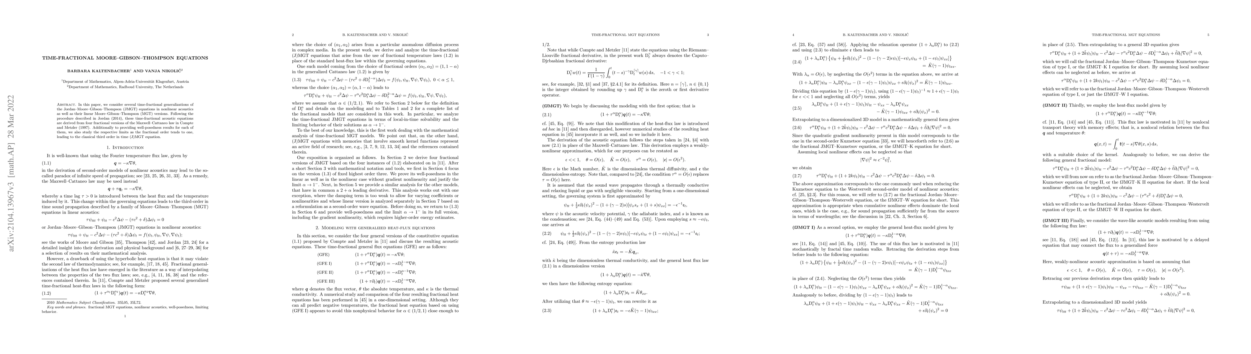 Thumbnail for Time-fractional Moore-Gibson-Thompson equations