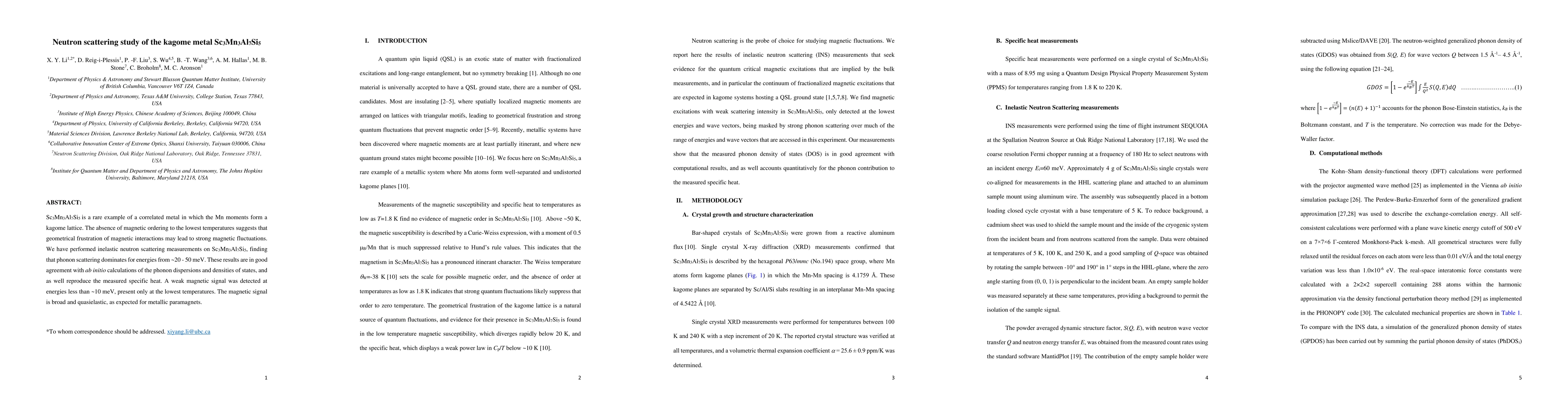 Thumbnail for Neutron scattering study of the kagome metal Sc3Mn3Al7Si5
