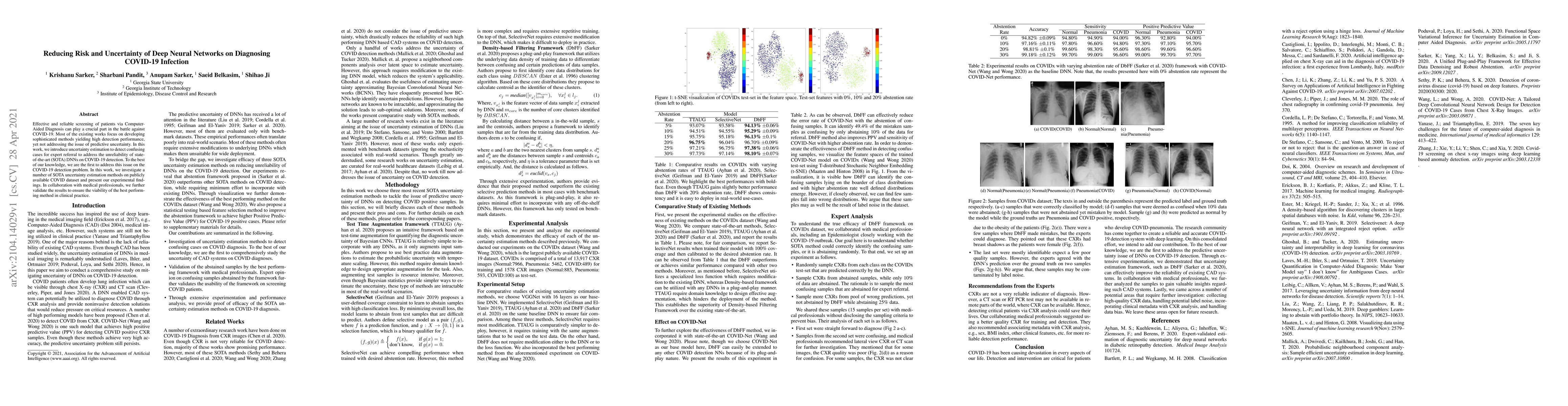 Thumbnail for Reducing Risk and Uncertainty of Deep Neural Networks on Diagnosing
  COVID-19 Infection