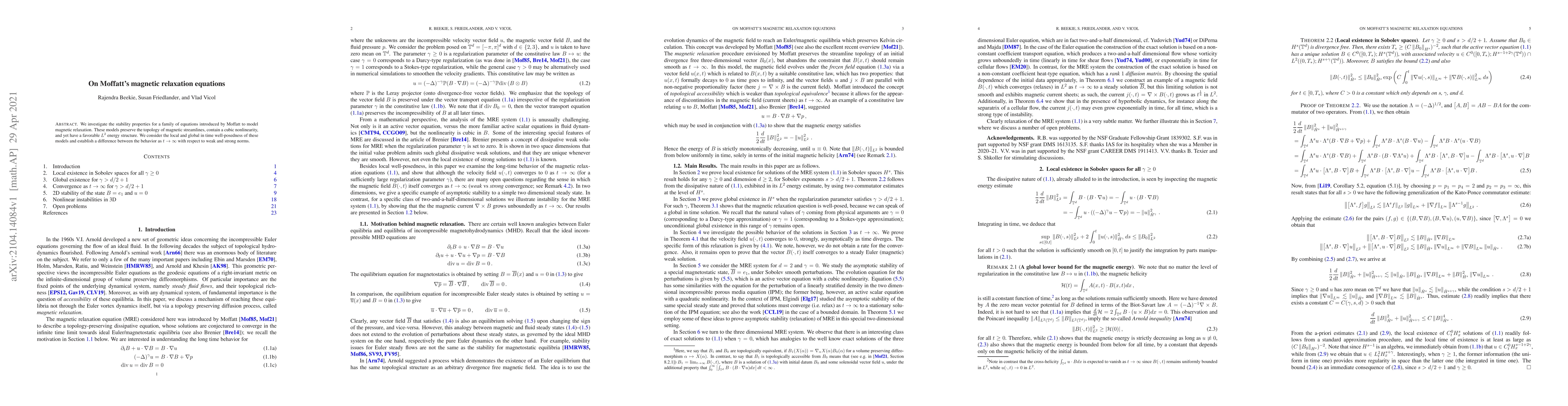 Thumbnail for On Moffatt's magnetic relaxation equations