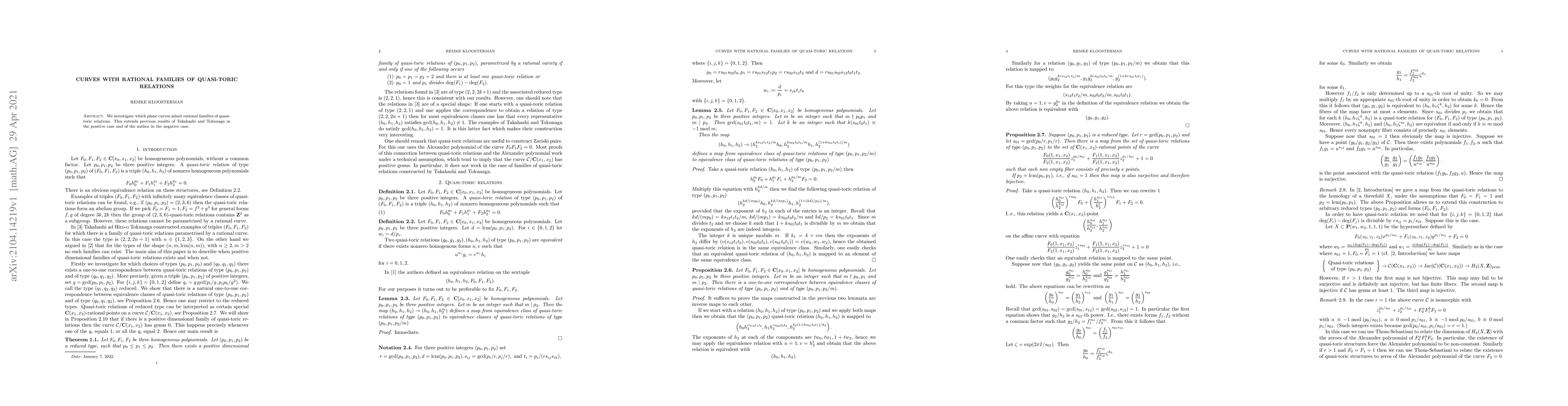 Thumbnail for Curves with rational families of quasi-toric relations