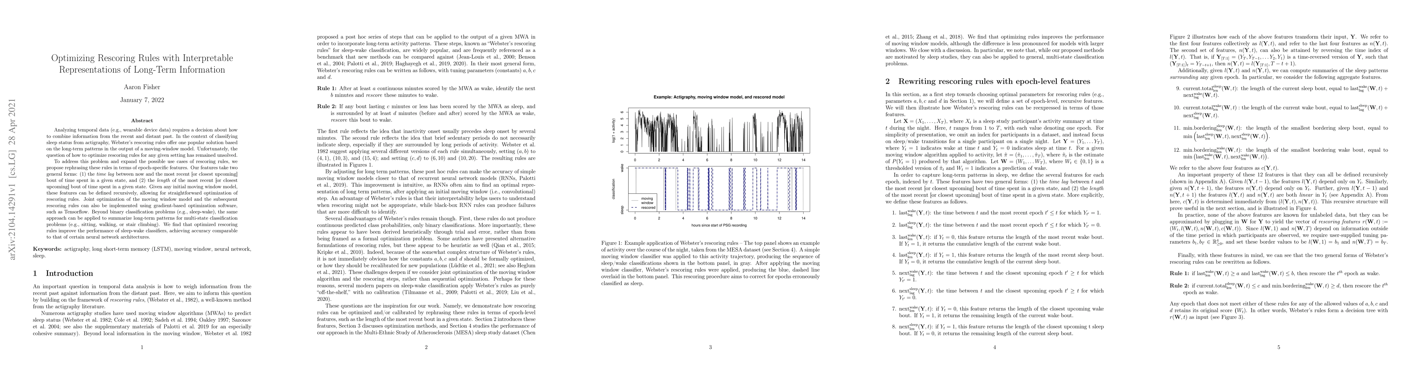 Thumbnail for Optimizing Rescoring Rules with Interpretable Representations of
  Long-Term Information