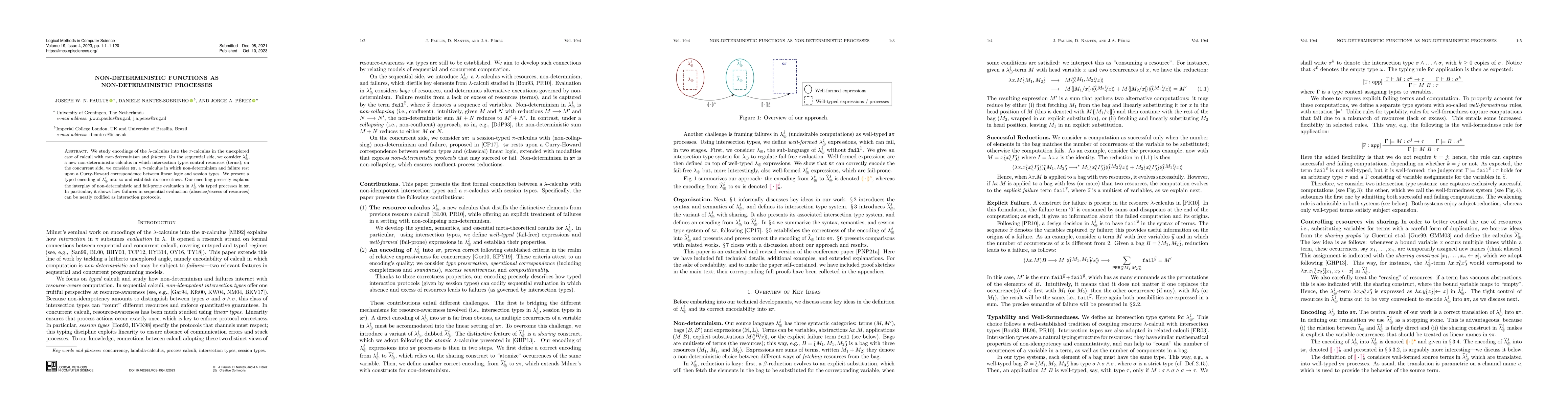 Thumbnail for Non-Deterministic Functions as Non-Deterministic Processes (Extended
  Version)