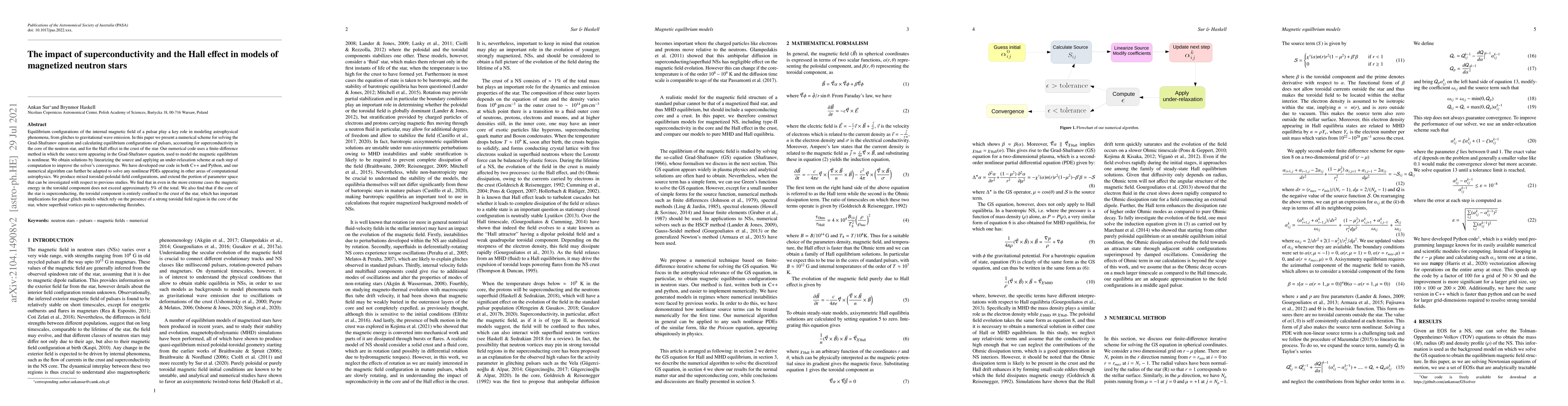 Thumbnail for The impact of superconductivity and the Hall effect in models of
  magnetized neutron stars