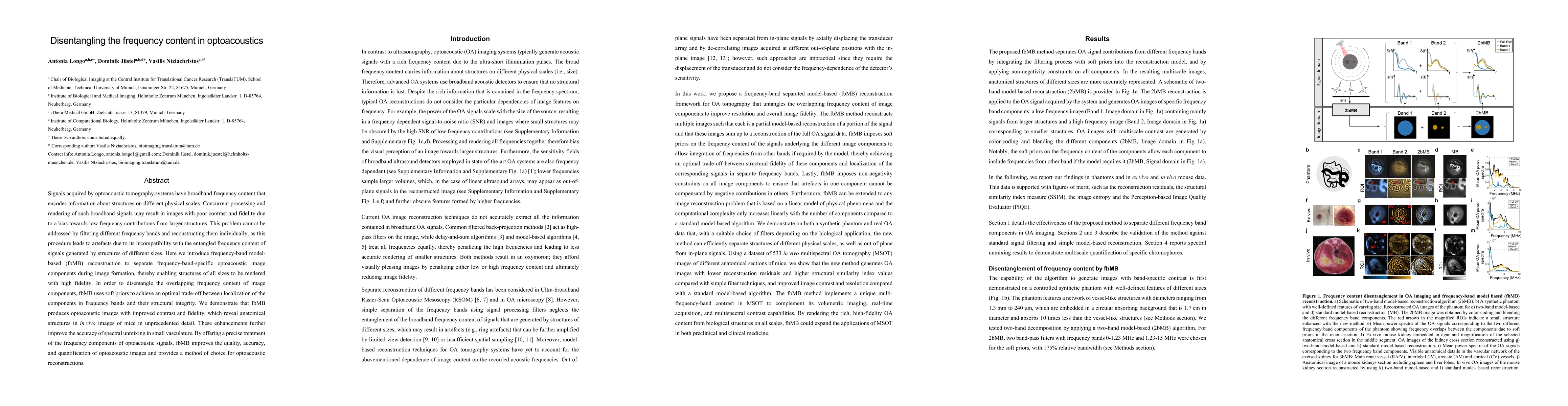 Thumbnail for Disentangling the frequency content in optoacoustics