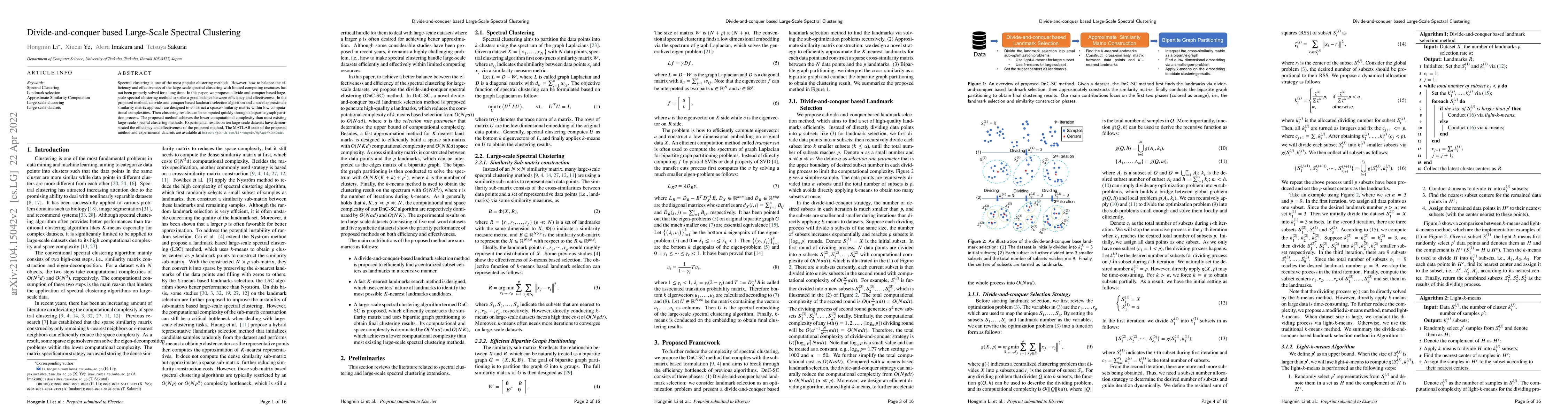 Thumbnail for Divide-and-conquer based Large-Scale Spectral Clustering