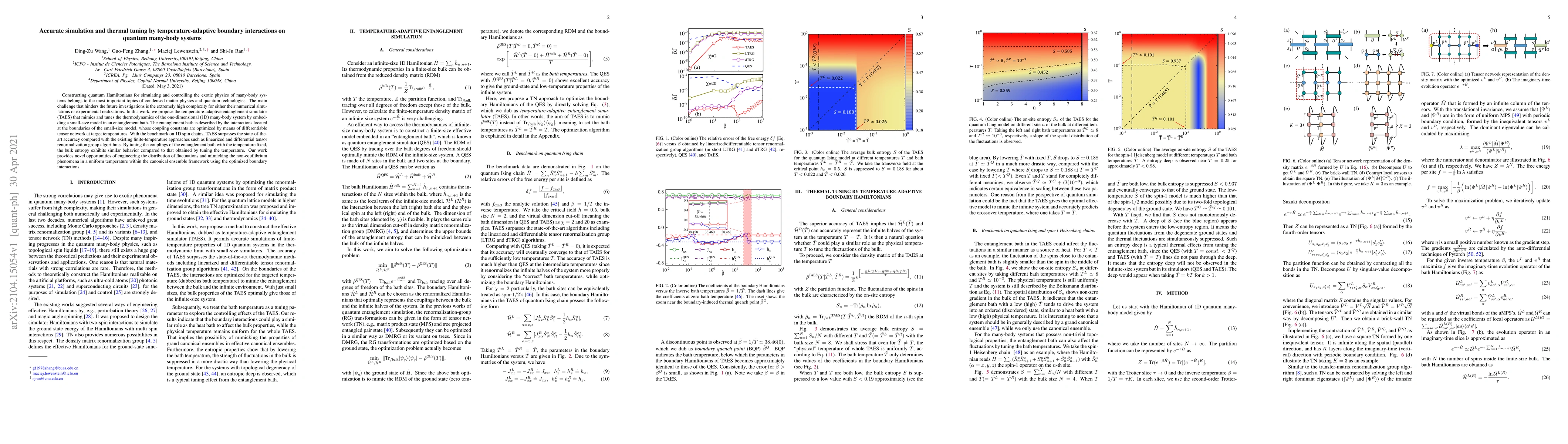 Thumbnail for Accurate simulation and thermal tuning by temperature-adaptive boundary
  interactions on quantum many-body systems