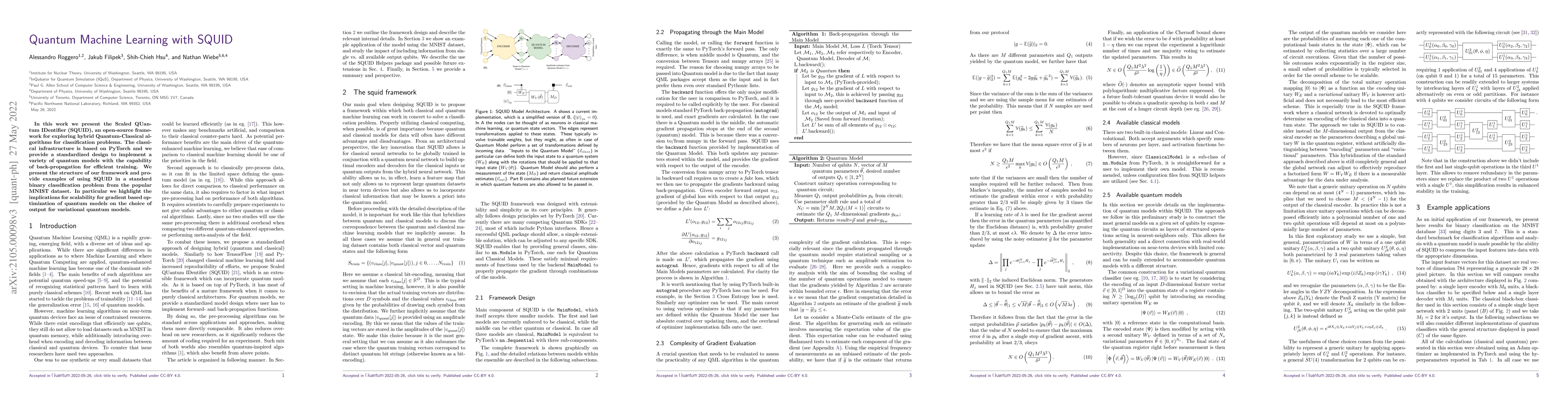 Thumbnail for Quantum Machine Learning with SQUID