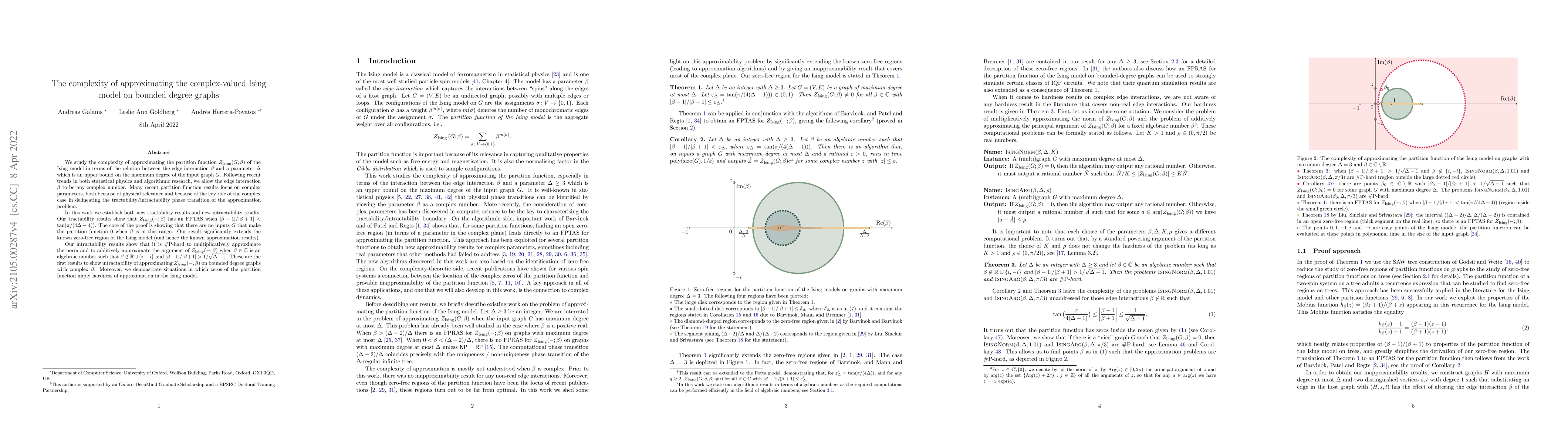 Thumbnail for The complexity of approximating the complex-valued Ising model on
  bounded degree graphs