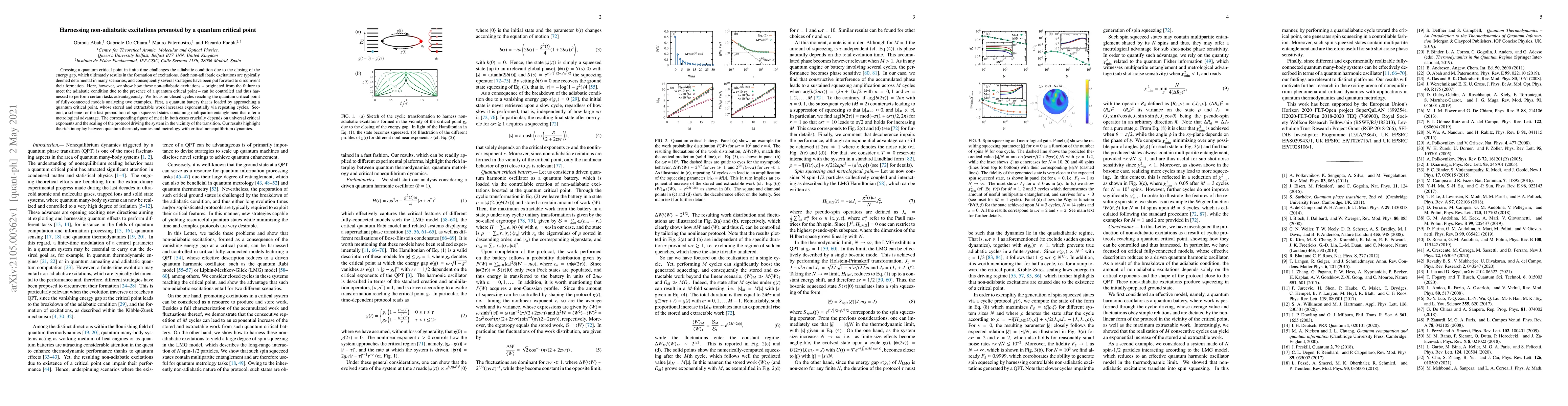 Thumbnail for Harnessing non-adiabatic excitations promoted by a quantum critical
  point