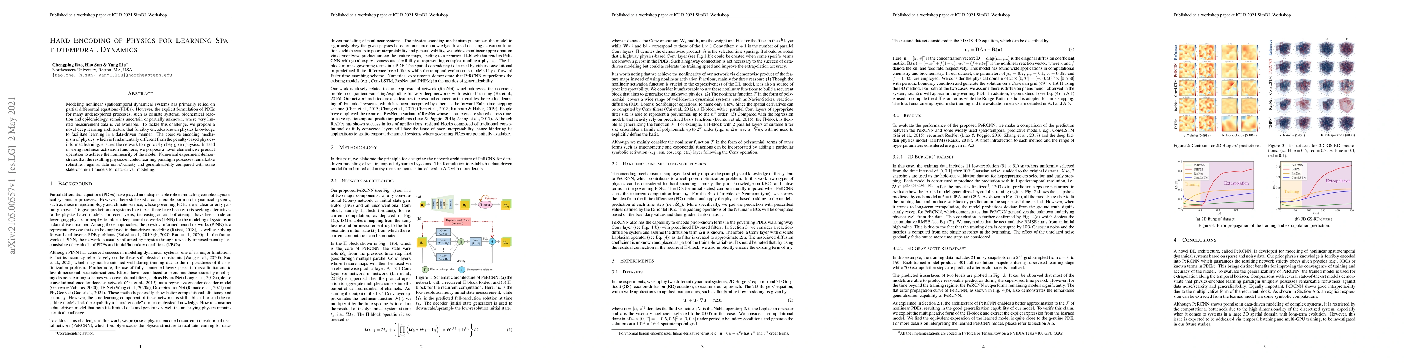 Thumbnail for Hard Encoding of Physics for Learning Spatiotemporal Dynamics