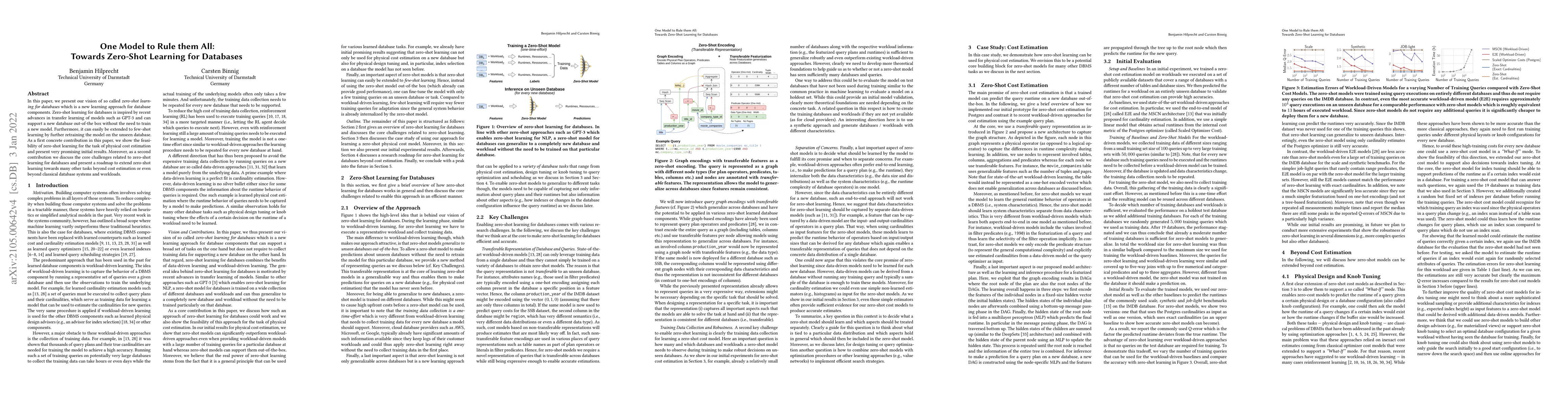 Thumbnail for One Model to Rule them All: Towards Zero-Shot Learning for Databases