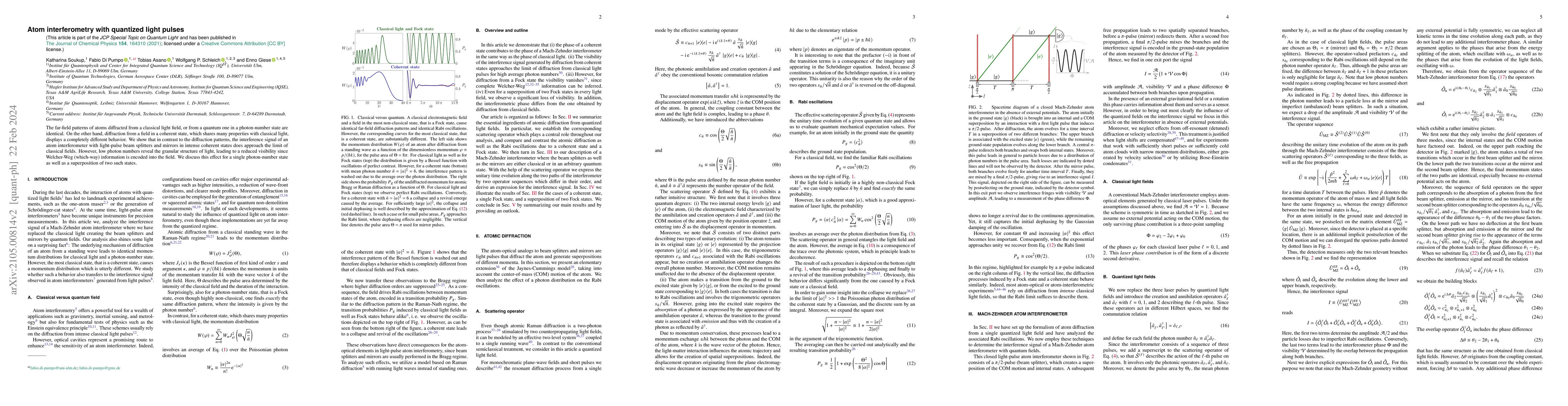 Thumbnail for Atom interferometry with quantized light pulses