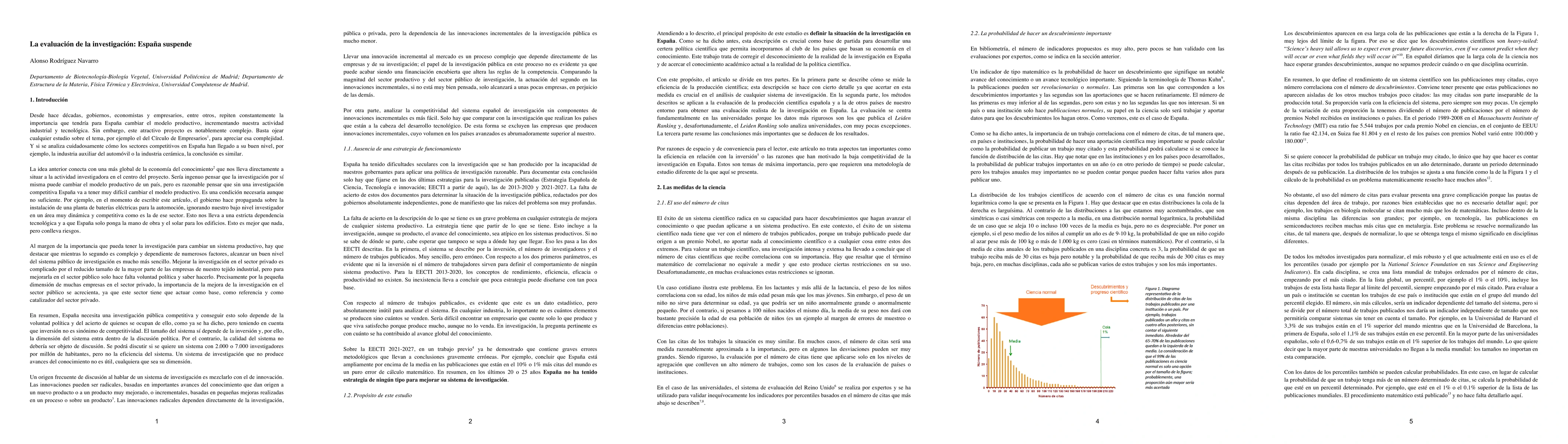 Thumbnail for La evaluacion de la investigacion: Espana suspende