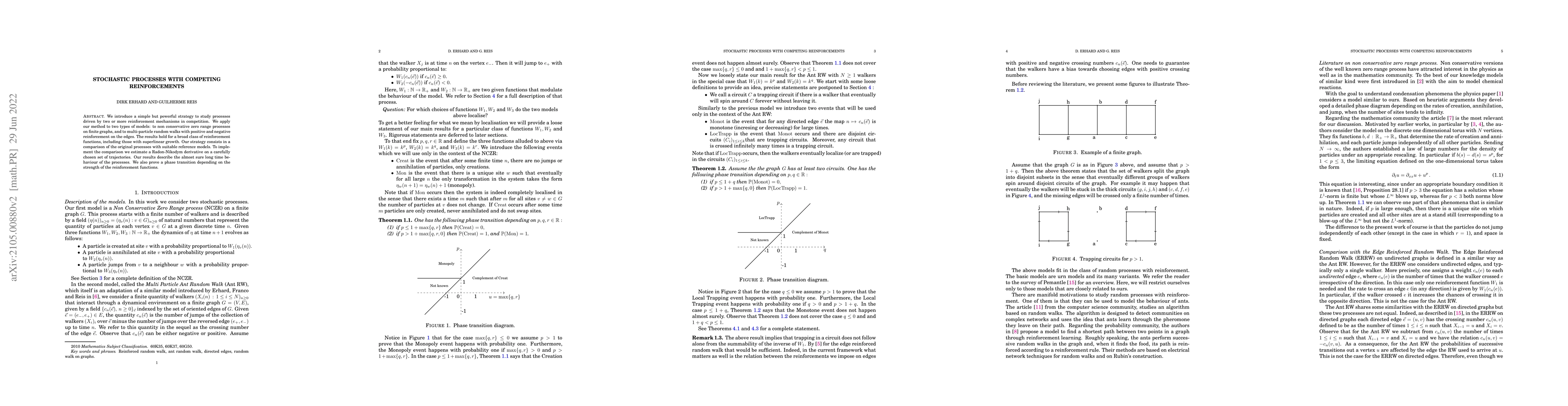Thumbnail for Stochastic processes with competing reinforcements