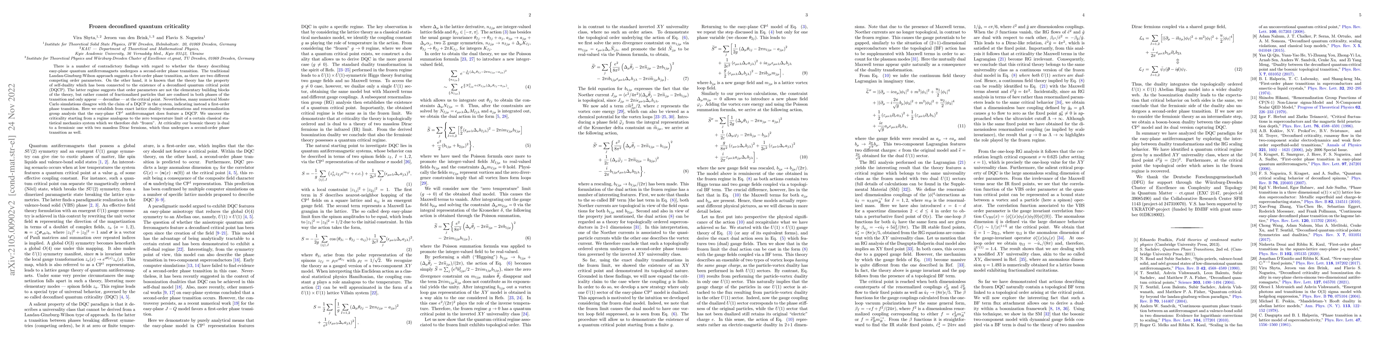 Thumbnail for Frozen deconfined quantum criticality