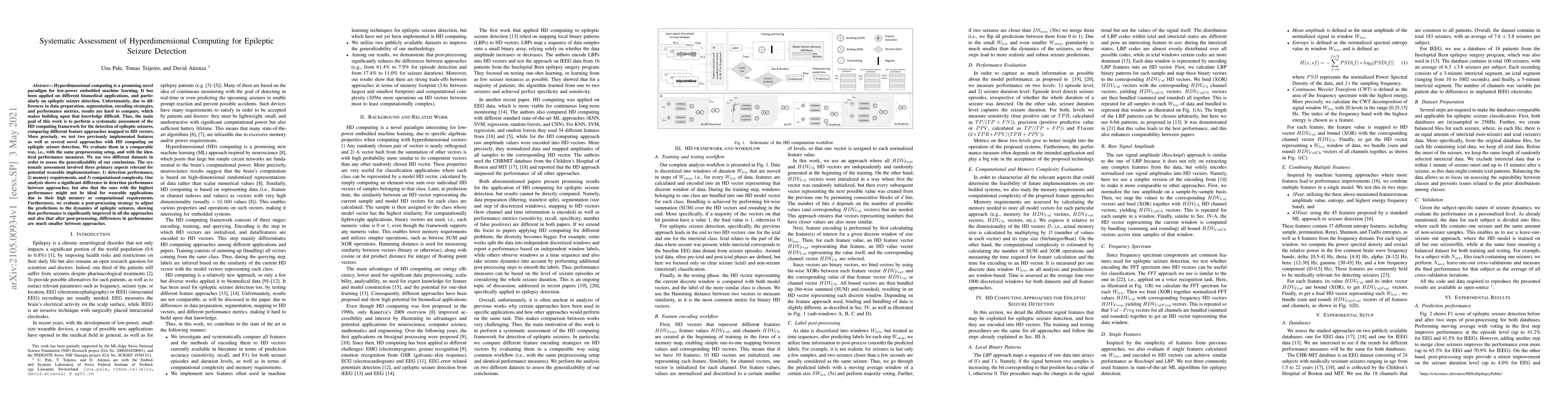 Thumbnail for Systematic Assessment of Hyperdimensional Computing for Epileptic
  Seizure Detection