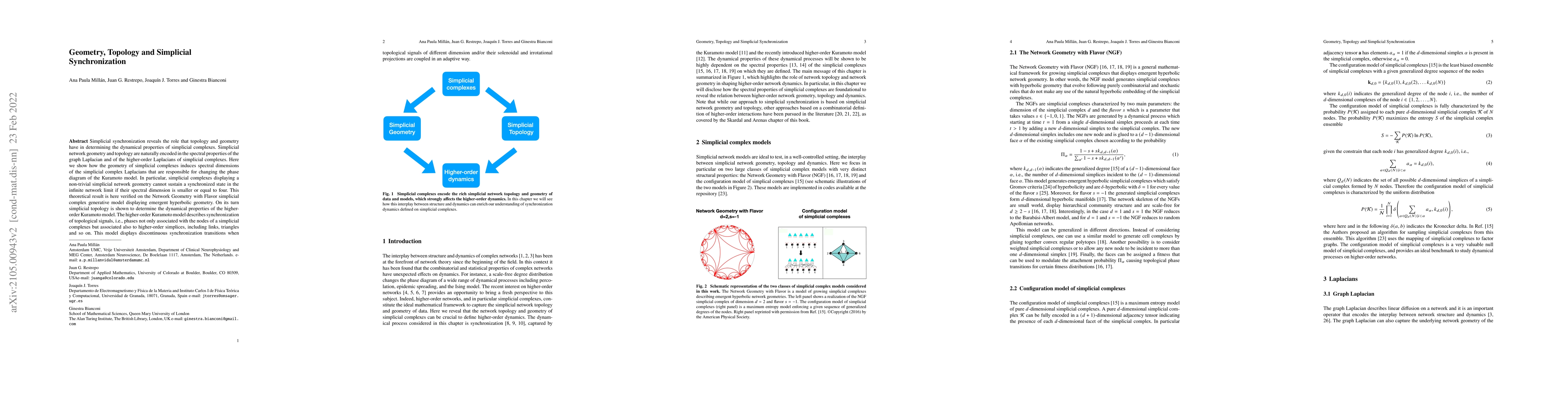 Thumbnail for Geometry, Topology and Simplicial Synchronization