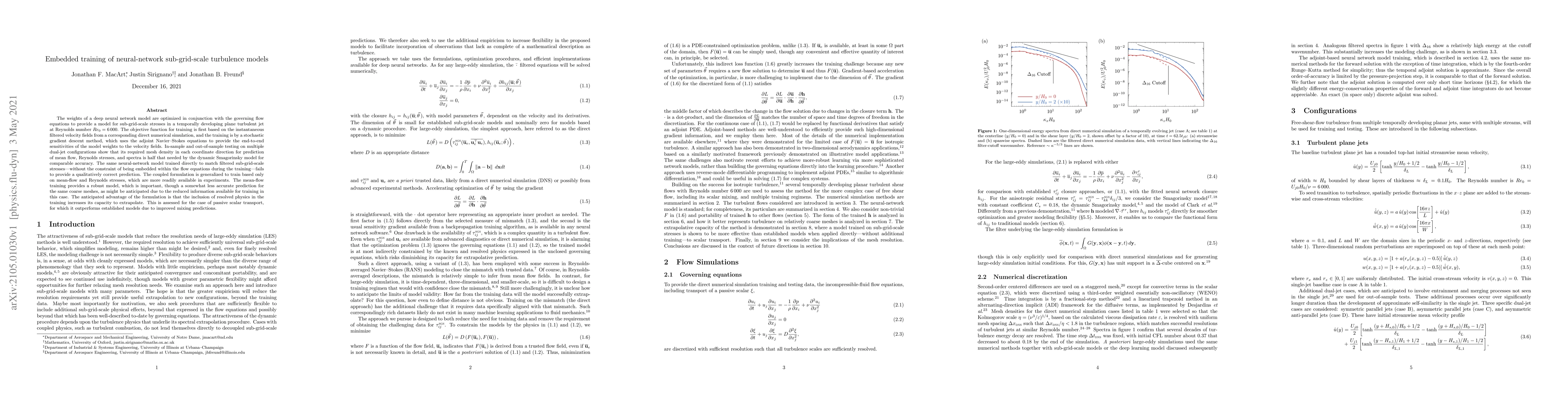 Thumbnail for Embedded training of neural-network sub-grid-scale turbulence models