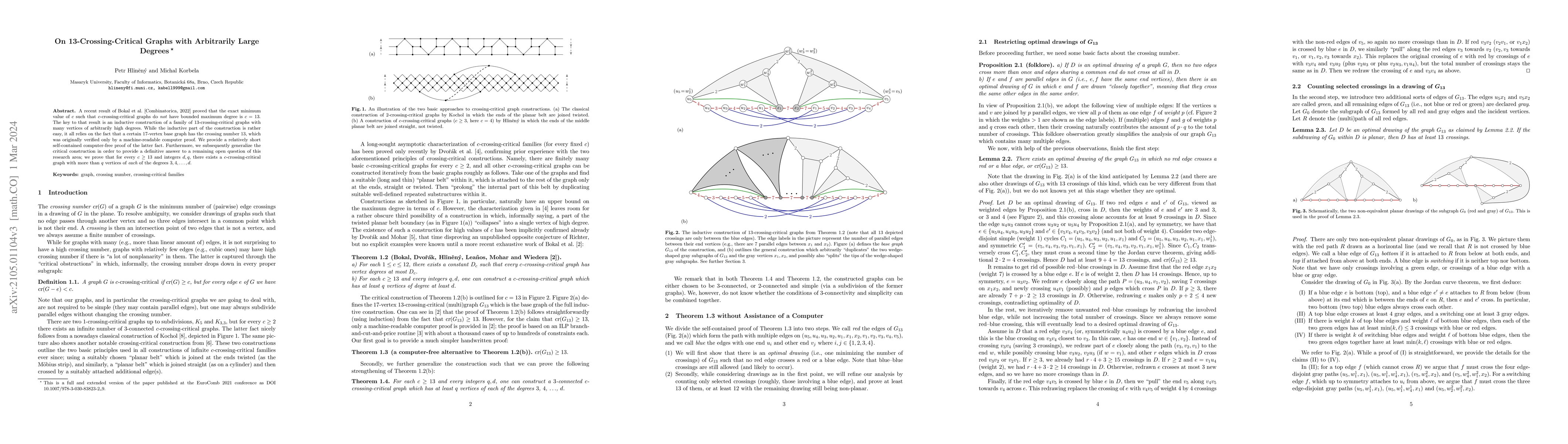 Thumbnail for On 13-Crossing-Critical Graphs with Arbitrarily Large Degrees