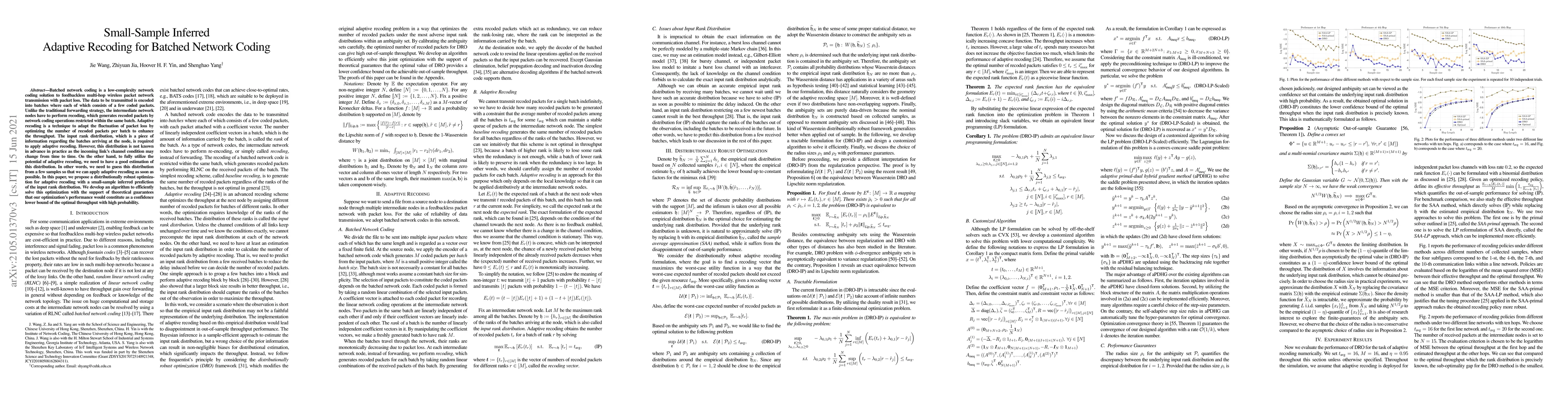 Thumbnail for Small-Sample Inferred Adaptive Recoding for Batched Network Coding