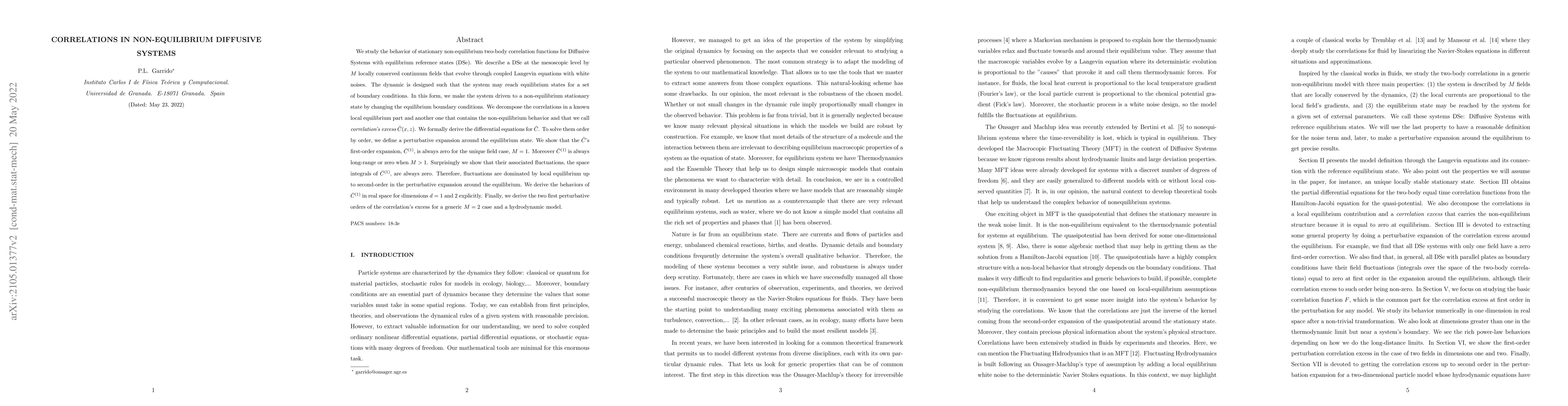 Thumbnail for Correlations in non-equilibrium diffusive systems